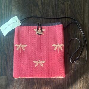 New w Tag Chikako Japanese Dragonfly Embroidered Crossbody Bag Pike Place Market